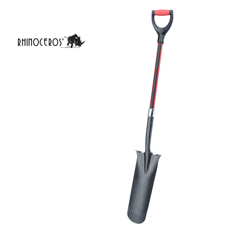 Overmolded Fiberglass D Handle 16in Drain Spade