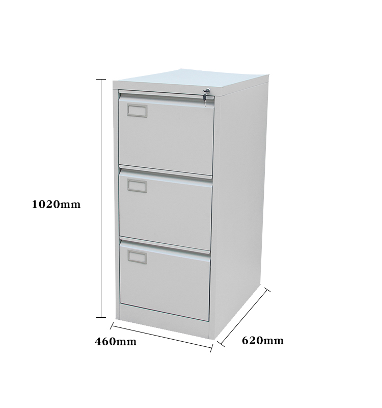 JIN FENG Hanging Metal 3 Vertical Foldable Mult Drawer Office File Cabinet