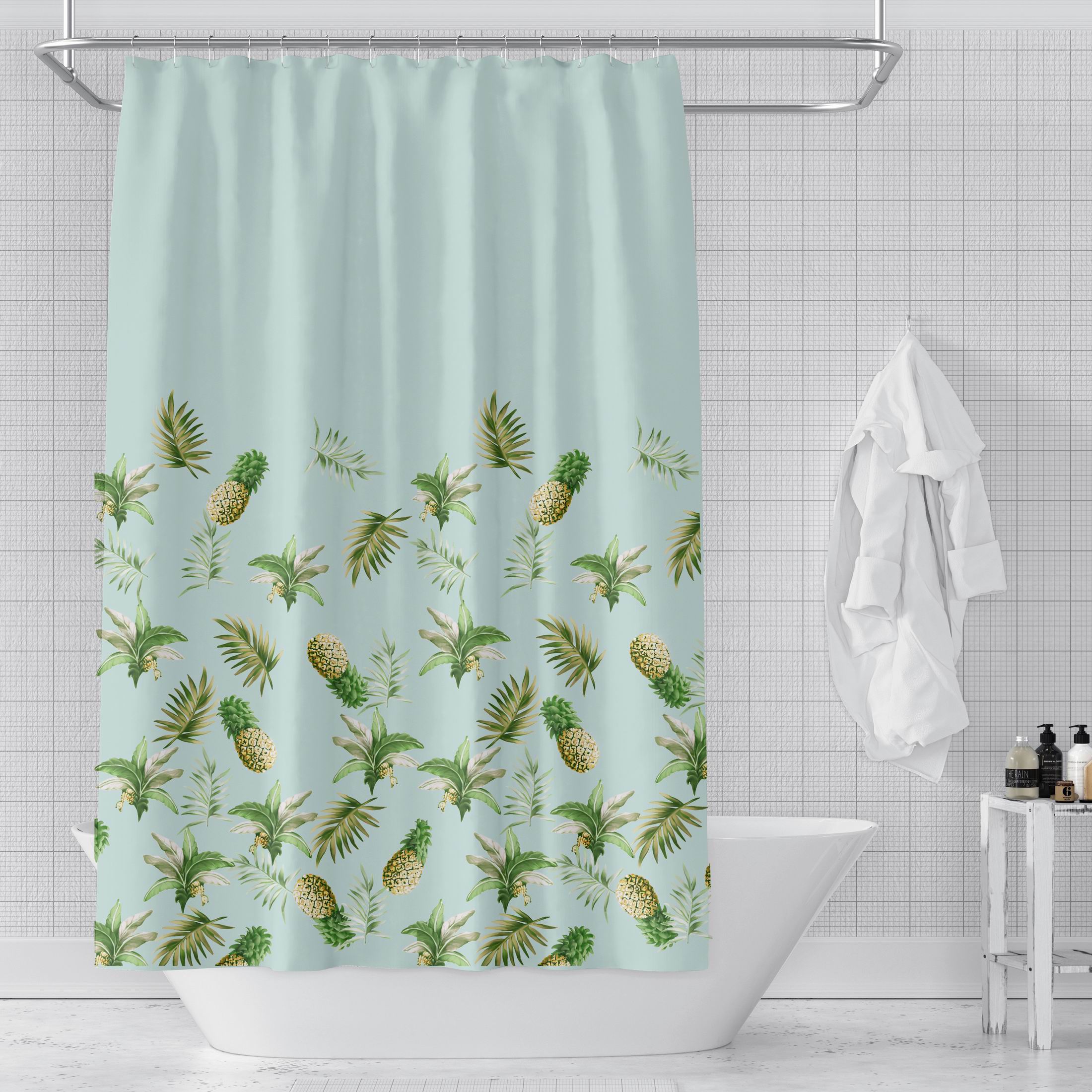 Polyester Microfiber Printing Shower Curtain/Manufacturer
