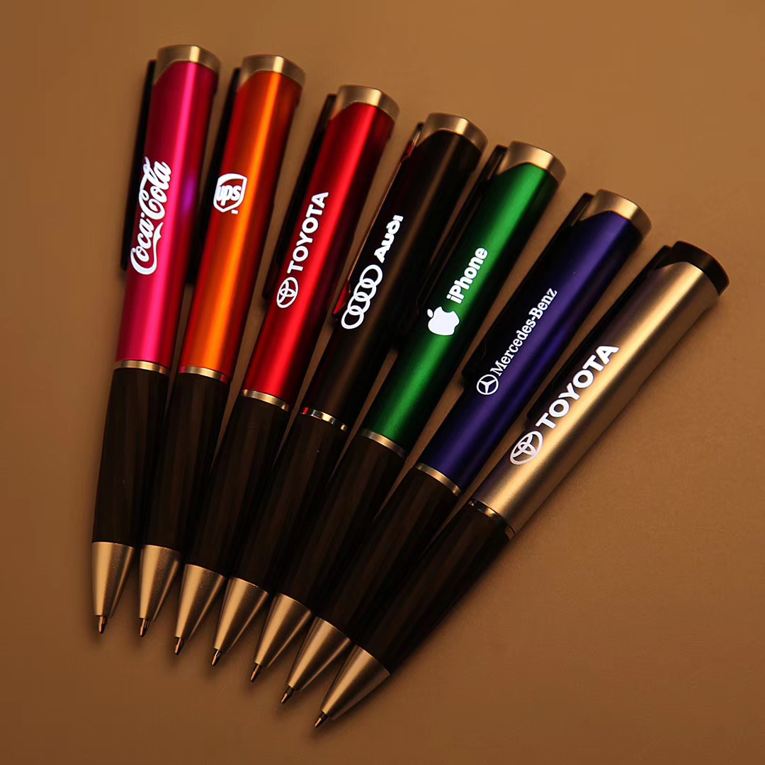 LED light-up logo plastic ball pen