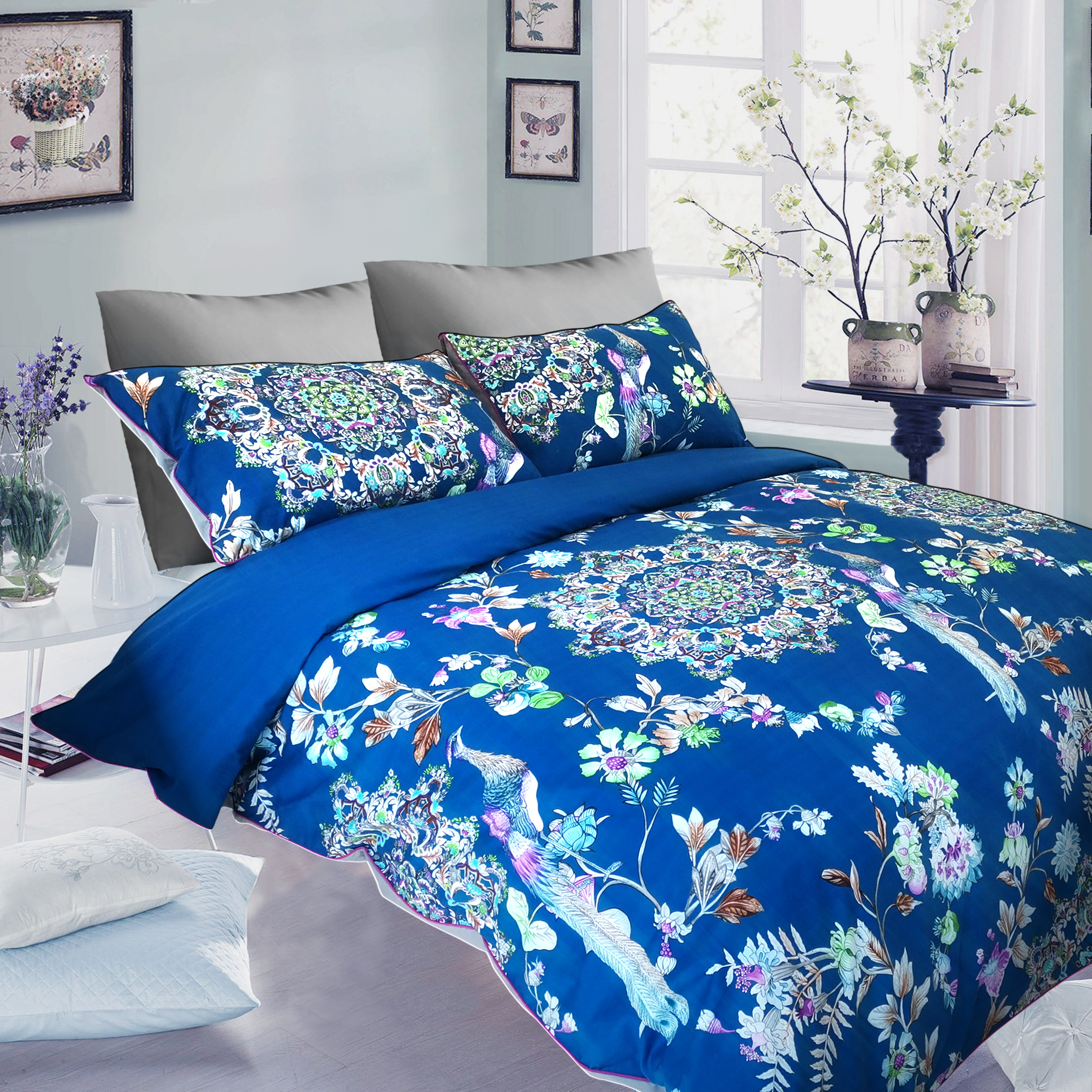 3pc Cotton Printing Duvet Cover Set-Manufacturer