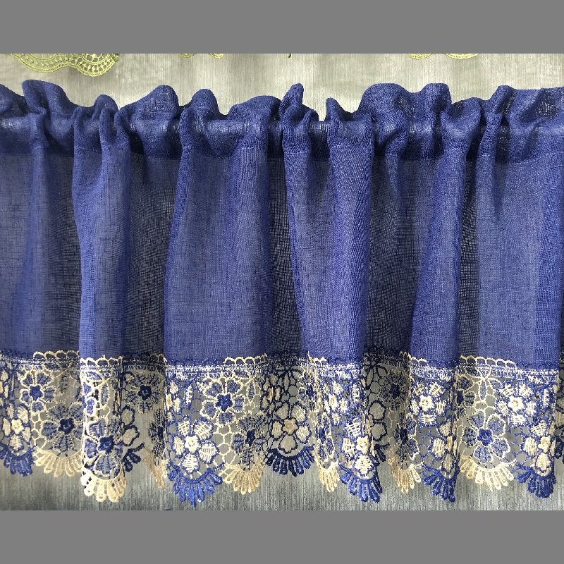 embroidered kitchen curtain