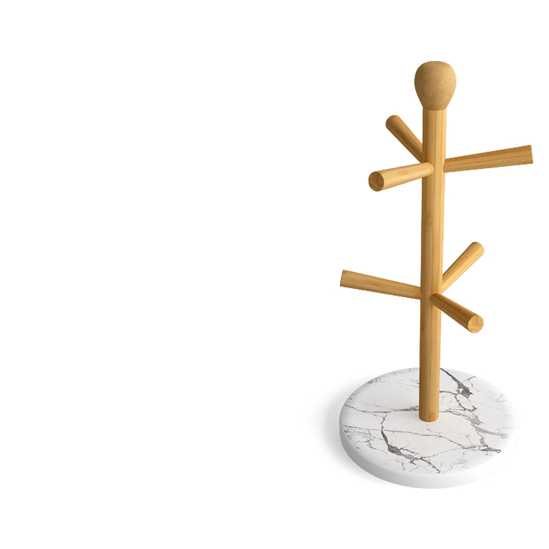 Bamboo Mug Tree w/Printing decal
