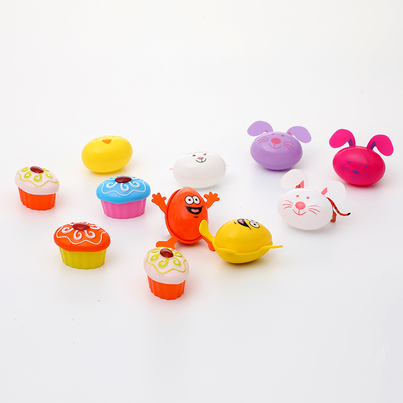 6cm(2.5inch) Vertical open Easter eggs with printing + EVA