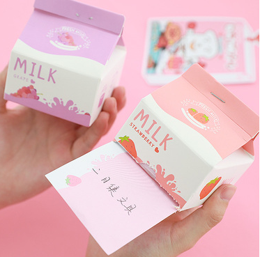 Post-it notes in a box