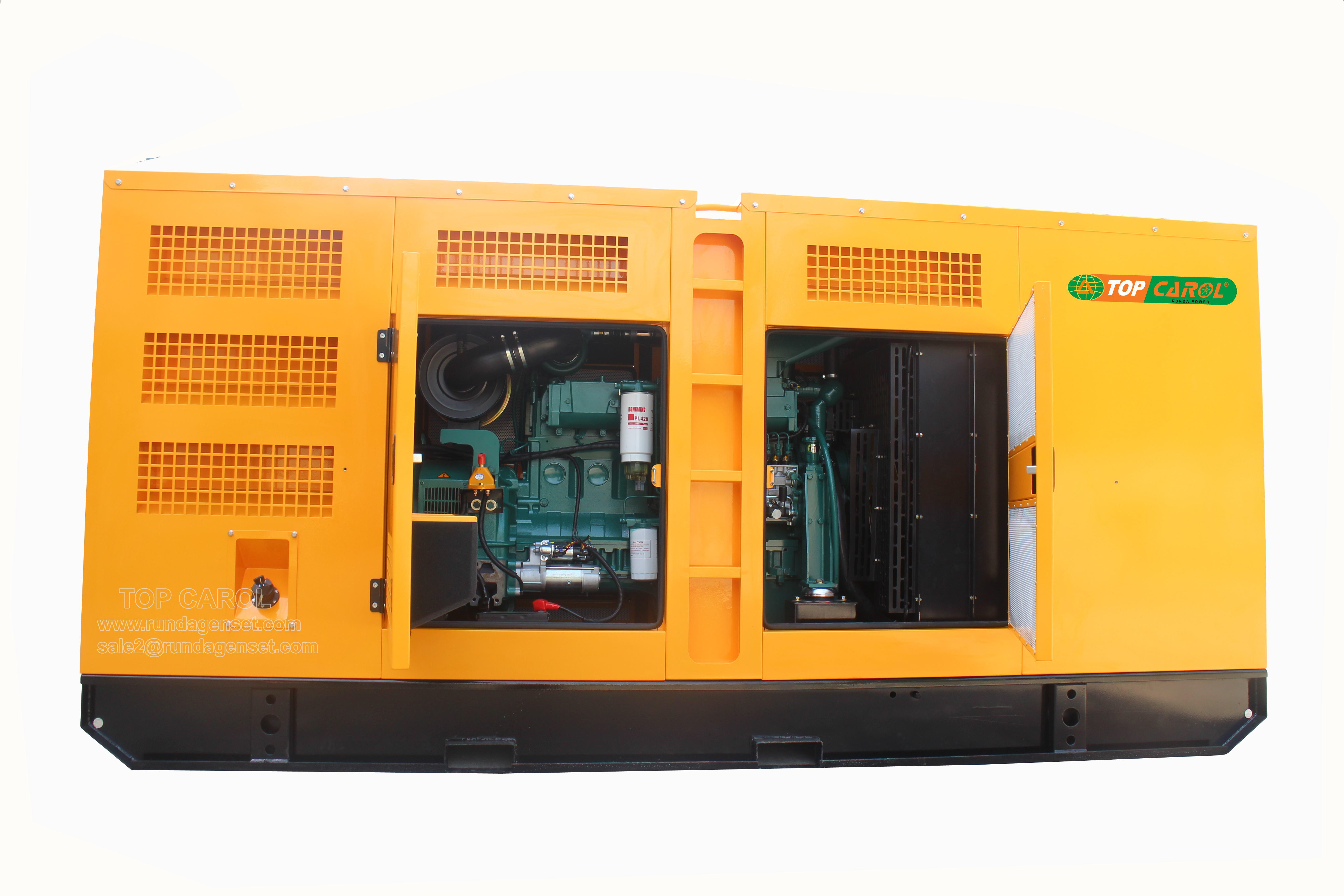 RICARDO engine diesel generator set, 15KVA to 413KVA, M-K17-450, open type, silent type, land use diesel genset