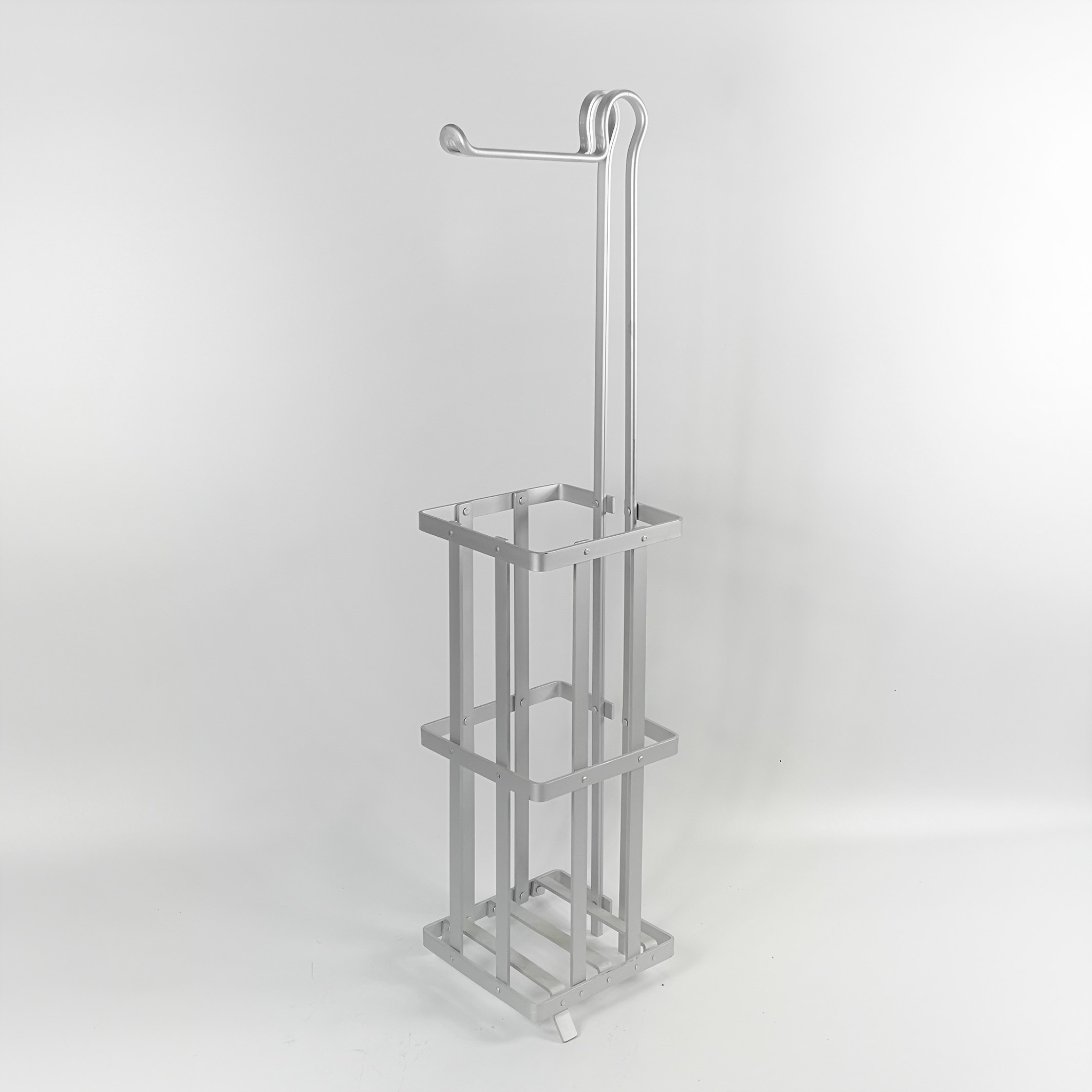 Square toilet paper holder aluminum