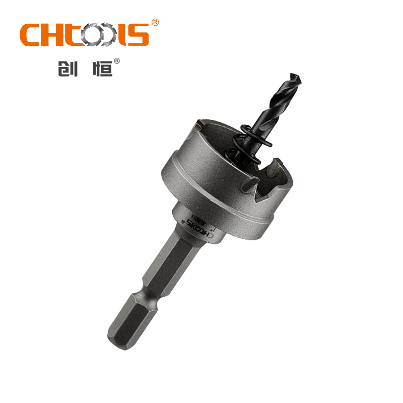 CHTOOLS Carbide tips Hole Saw( sheet metal) with hexagon shank for drilling
