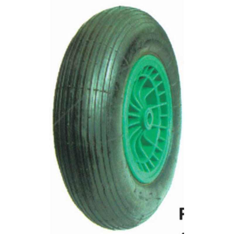 400-8 Wheelbarrow Rubber Pneumatic Wheel With Pp Rim