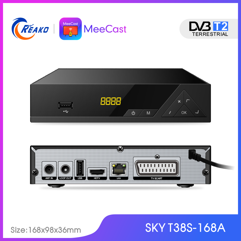 DVB-T2 T38S-168A SCART H.265/HEVC SET TOP BOX