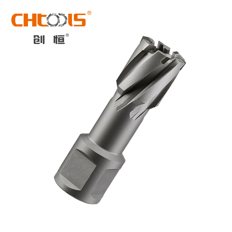 CHTOOLS Carbide tipped annular cutter core drill with weldon shank for metal drilling