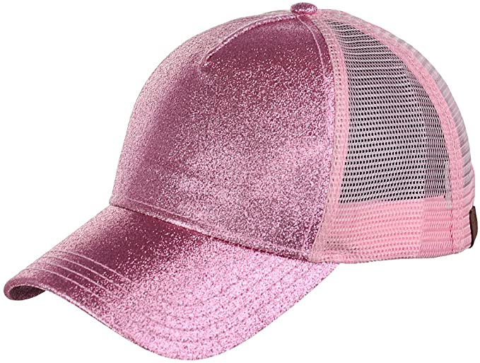 Ladies Glitter Pony Trucker Hat