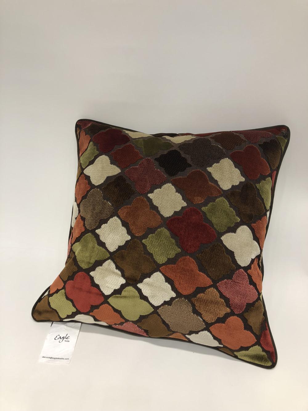 cut velvet pillow