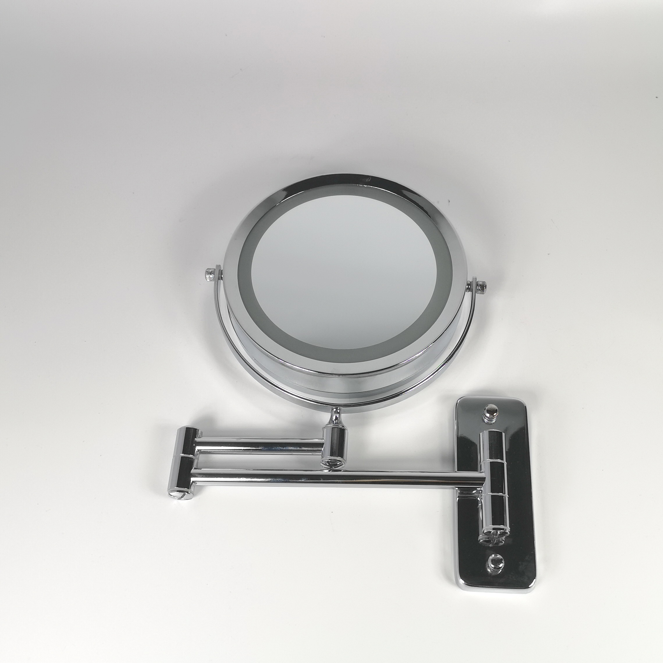 LED folding arm make up mirror