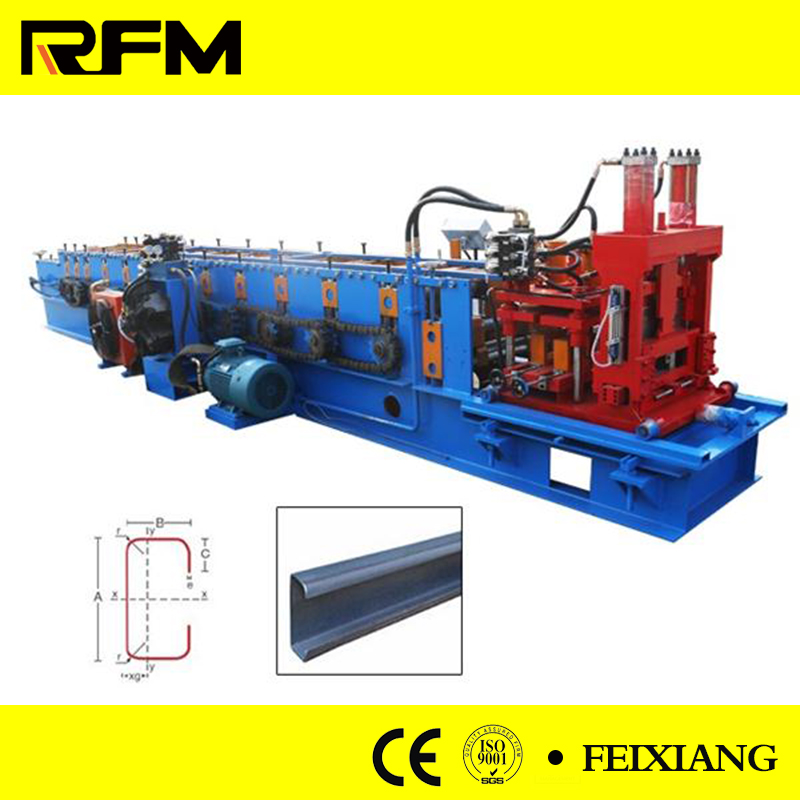 Automatic C purlin roll forming machine