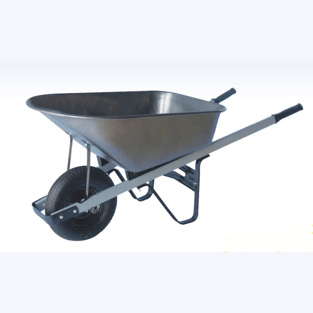 6cbf Wheelbarrow With Square Steel Handle And Rubber Wheel