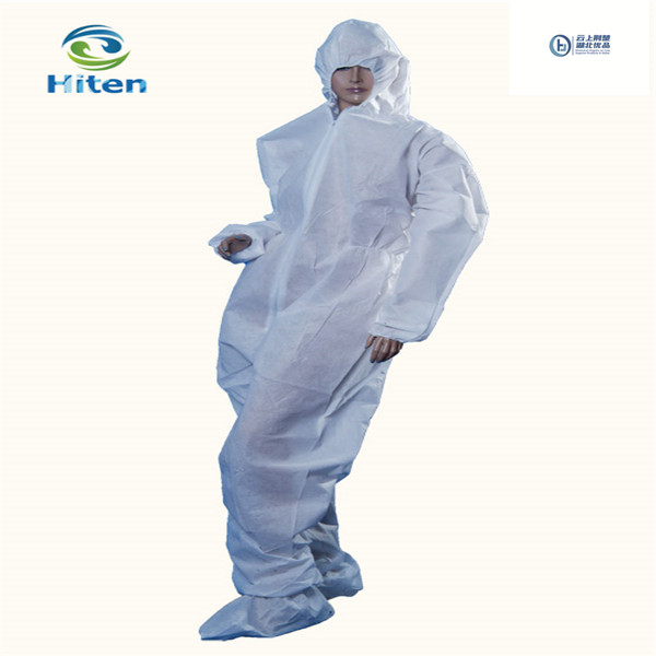 Protective clothing with hat and shoe cover