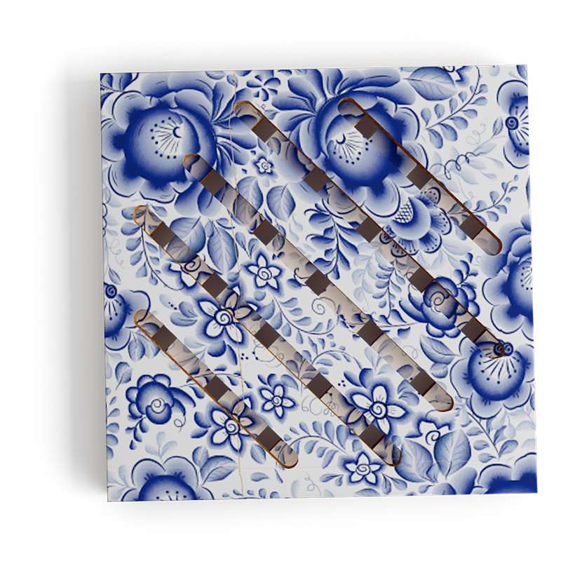 Bamboo Trivet w/printing decal