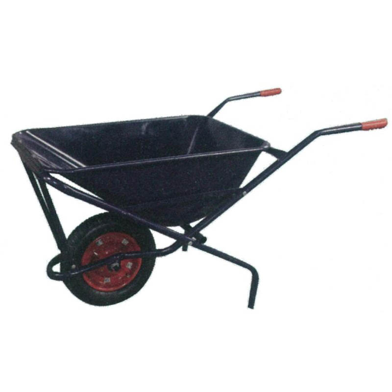 100L Heavy Duty Construction and Garden Tool Metal Wheel Barrow