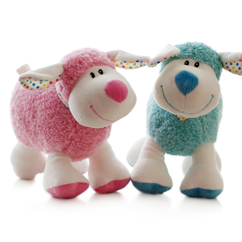 Plush toy rattle baby toys of rabbit,chick,doggy,eleghant,monkey,bear,doggy of options,different colors available,