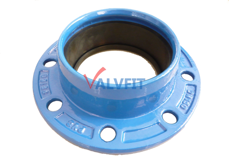 Ductile iron DI quick flange adaptor for UPVC/PE pipe