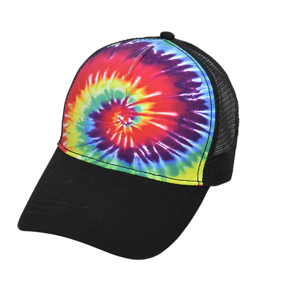 Tie Dyed Twill Trucker hat