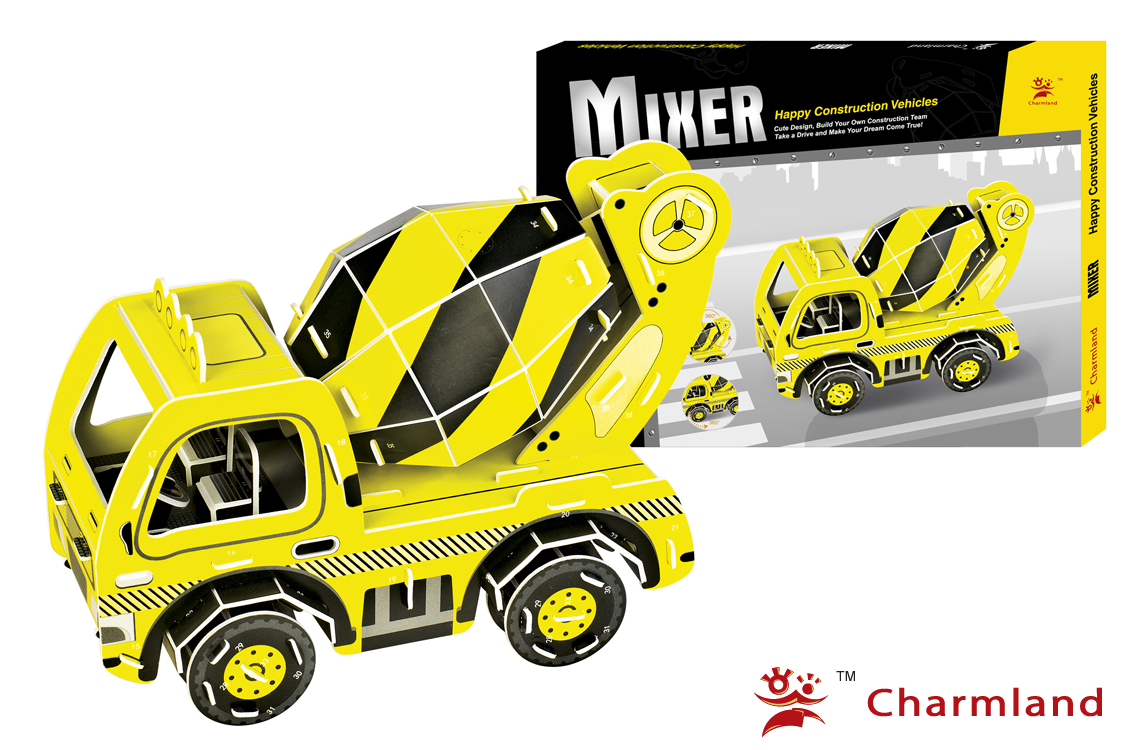 3D moel-Construction Vehicles and trian