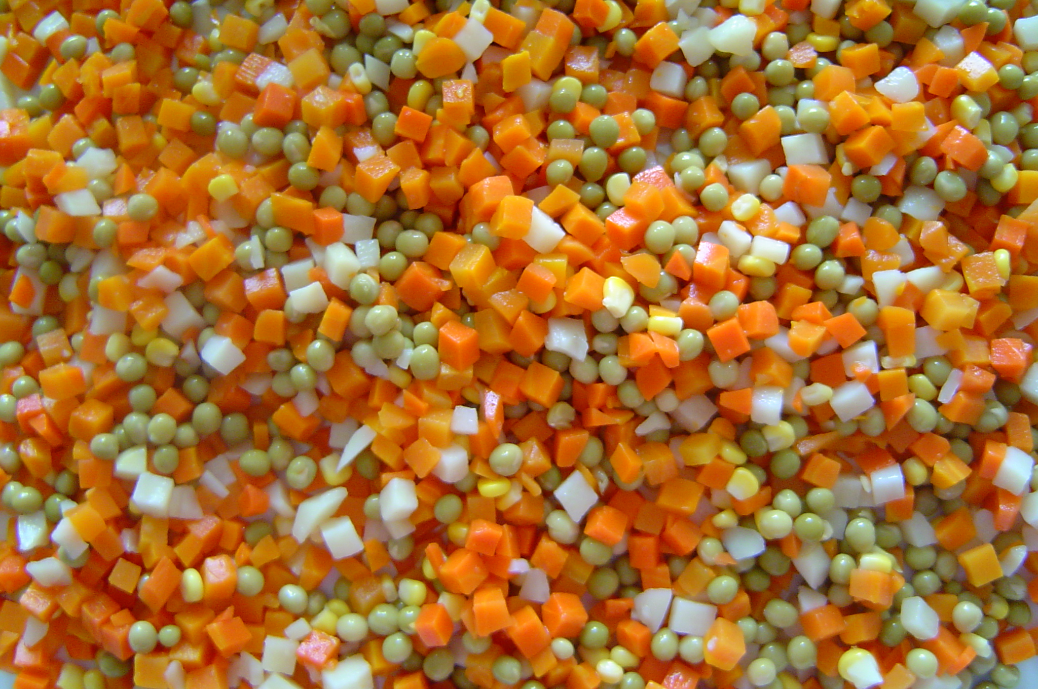 Canned mixed vegetables