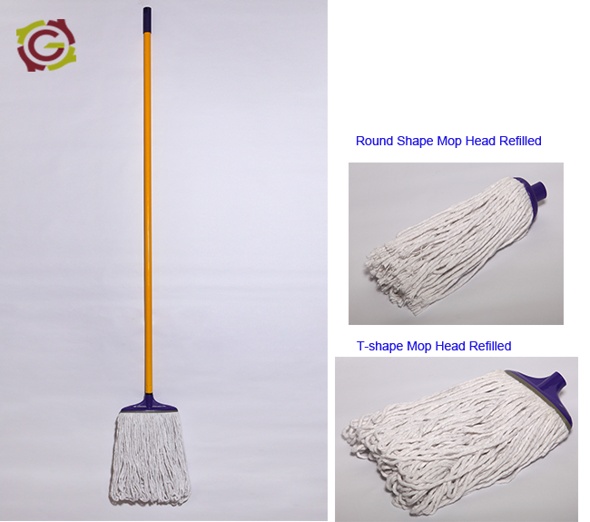 Varieties of wet mop round head T head mop