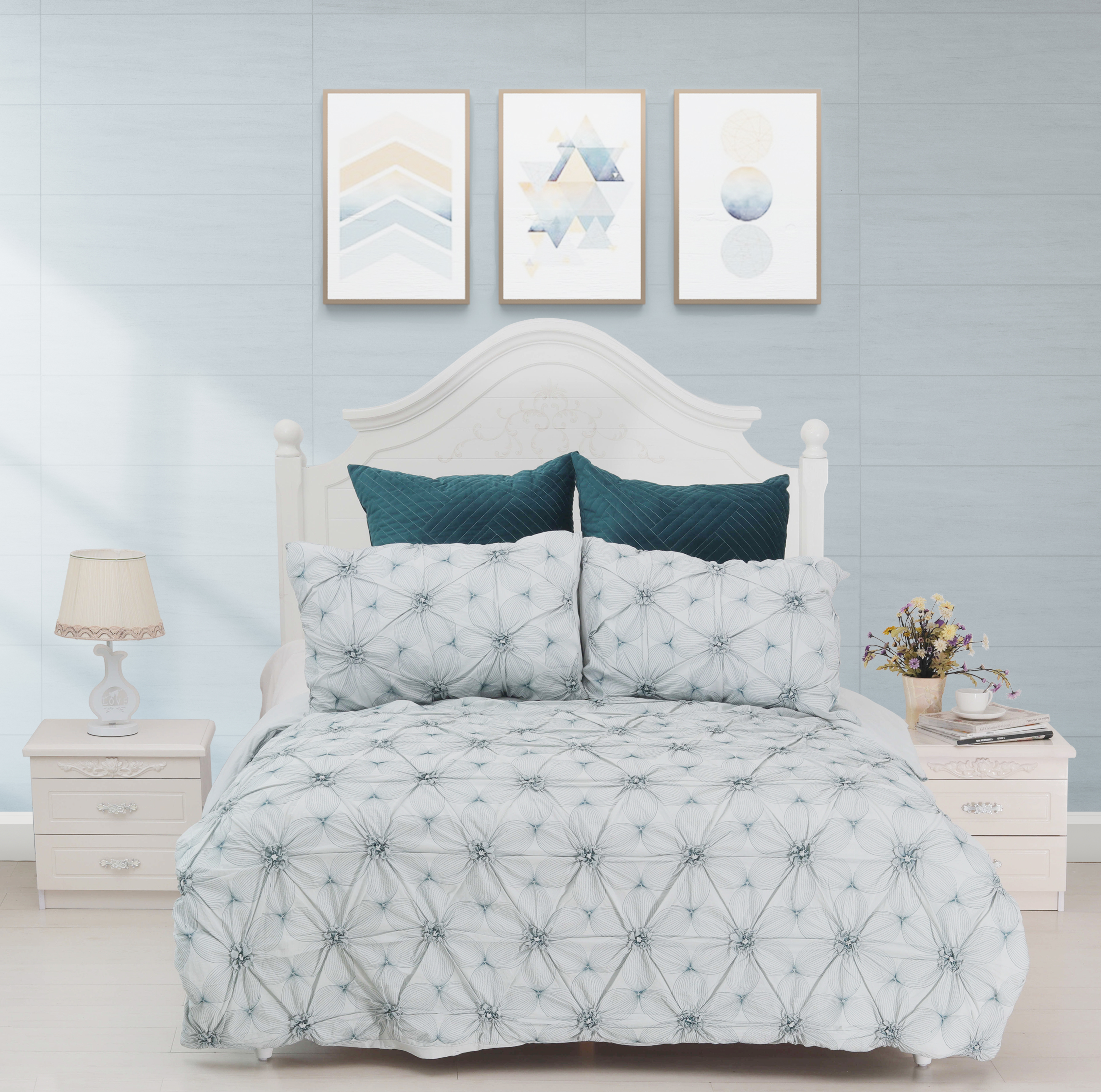 3pc Cotton Embroidered Duvet Cover Set/Manufacturer
