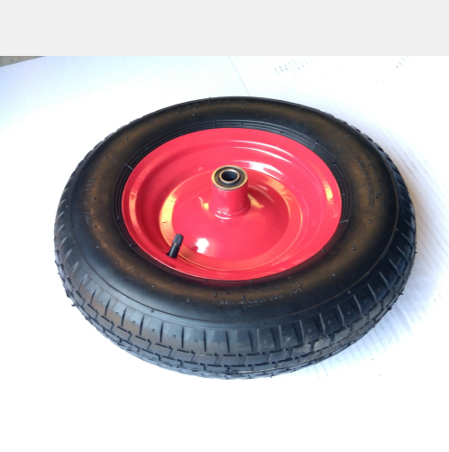 400-8" Rubber Wheelbarrow Air Wheel Steel Rim