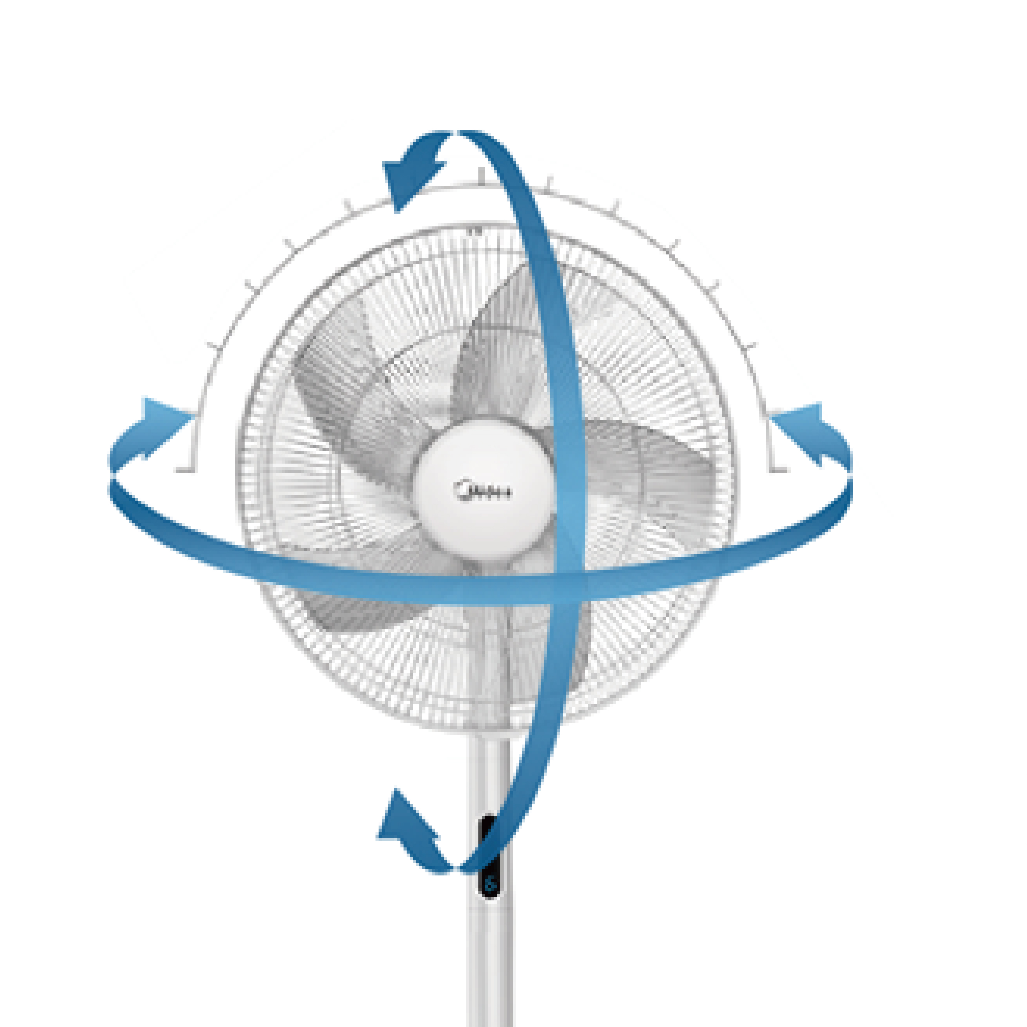 Electric stand fan Electric stand fan Range Air Touch, High Quality