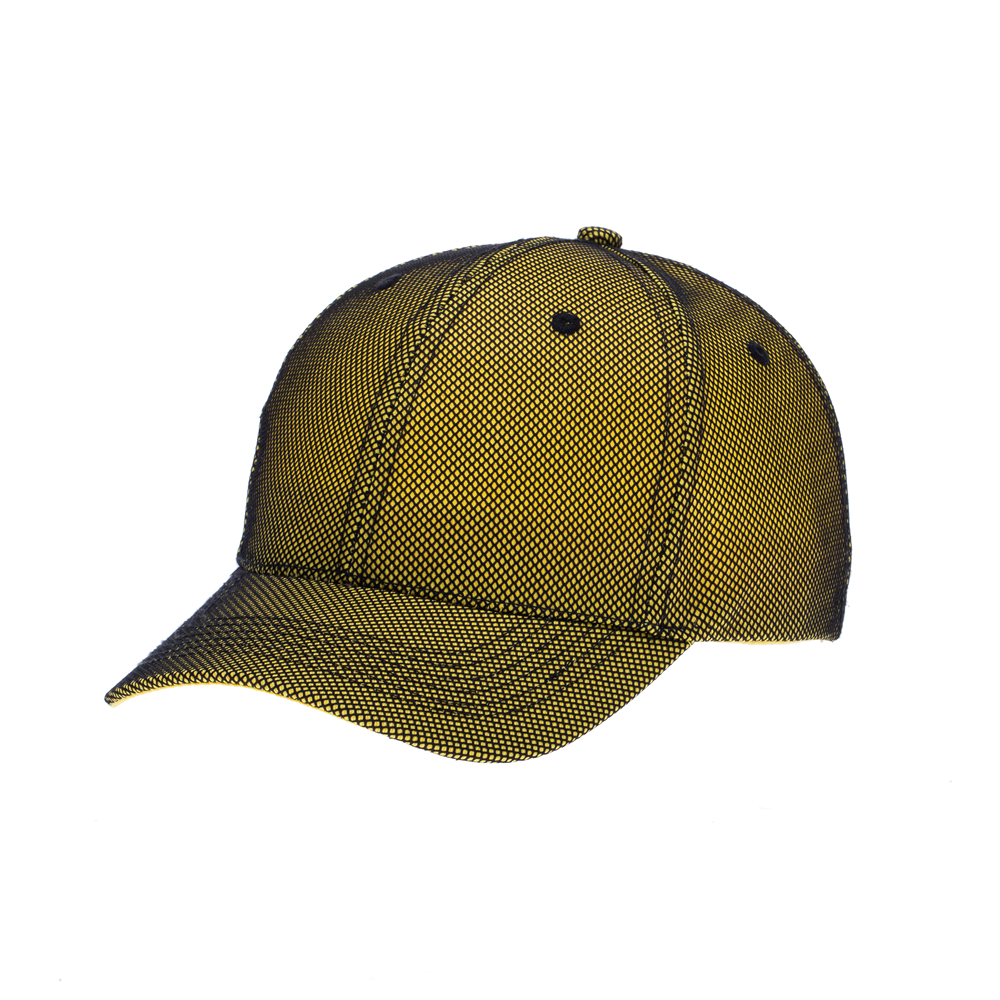 6 panels yellow baseball cap
