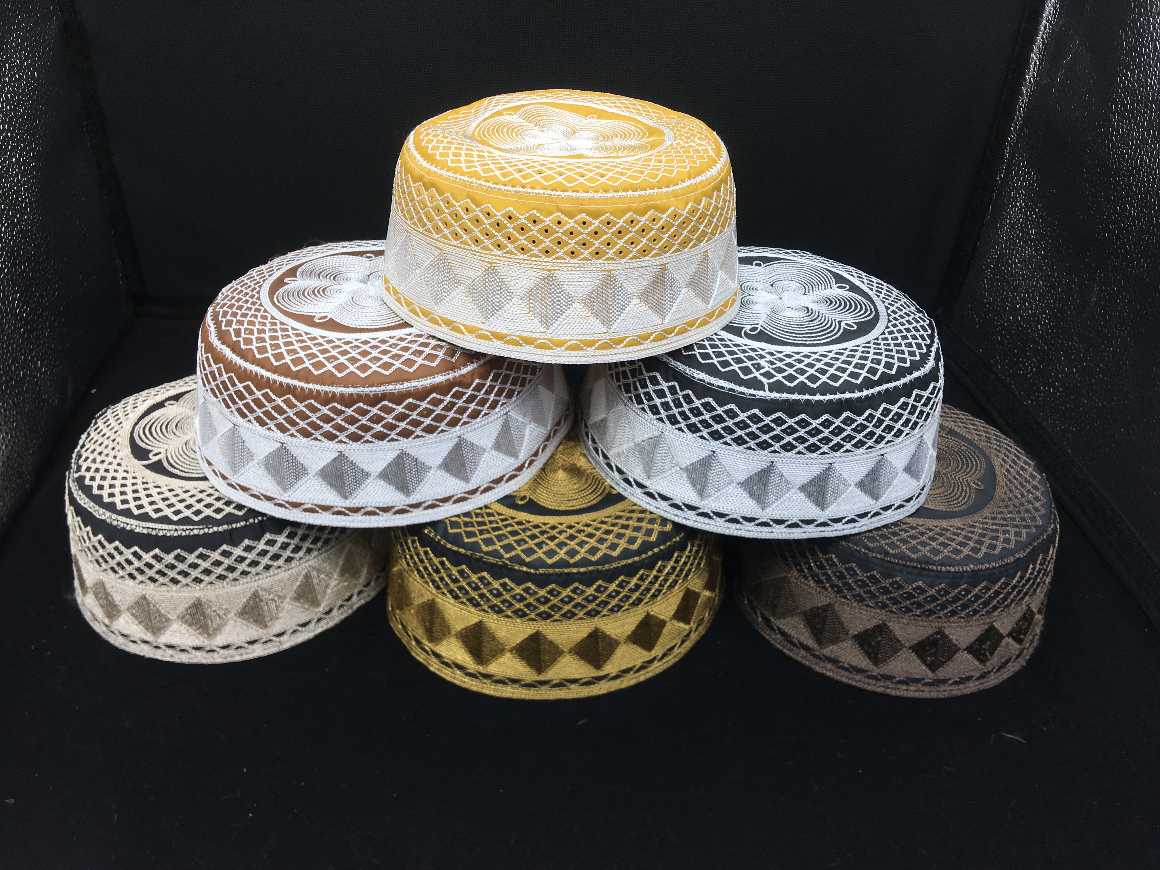 Embroidered caps