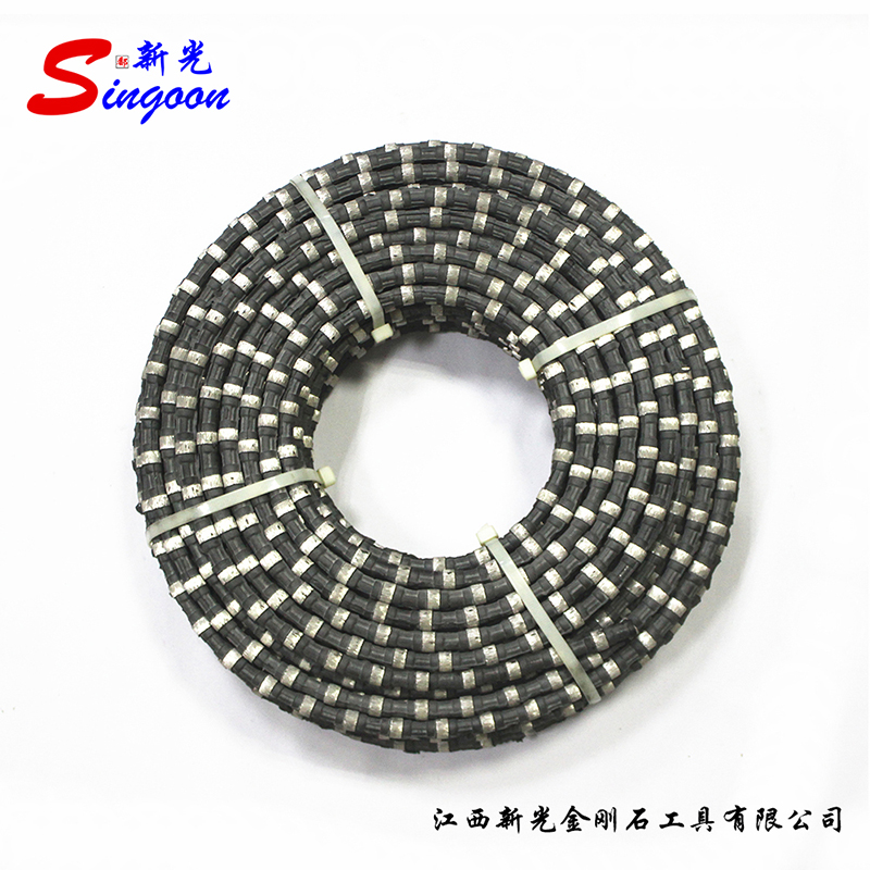 Diamond wire saw for marble quarry