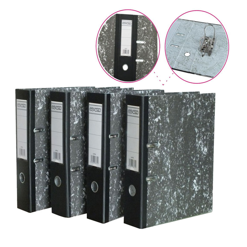 Marble Lever Arch File PVC Spine