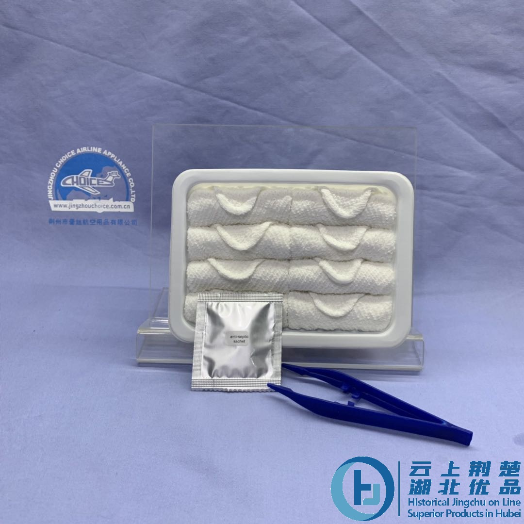 premium cotton antiseptic white airline disposable hand towel