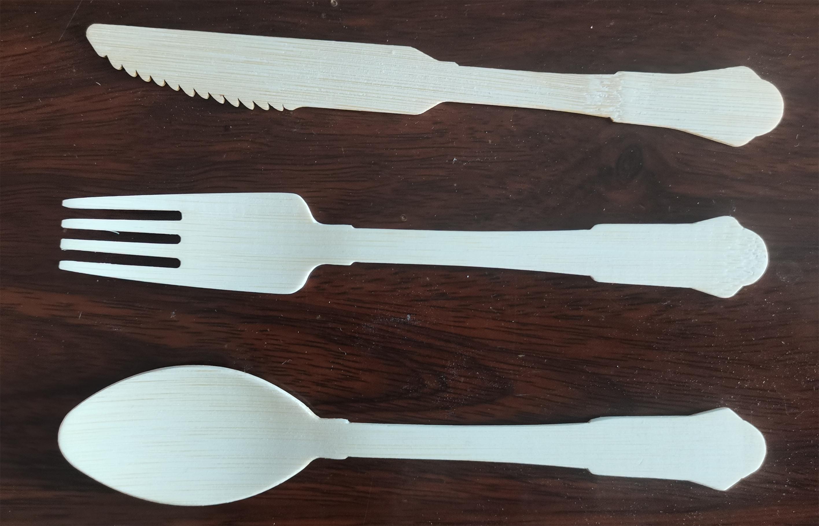 biodegradable bamboo cutlery