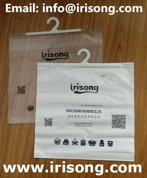 PE bag with white hook