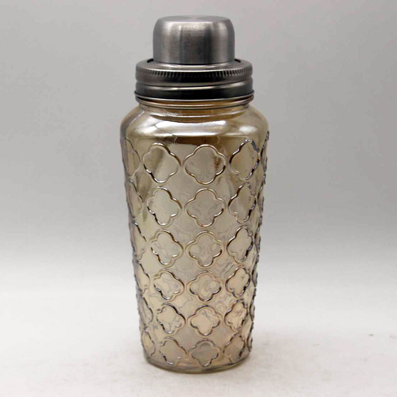 Glass Cocktail Shaker with SS Lid