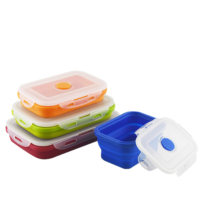 silicone collapsible preservation box food container