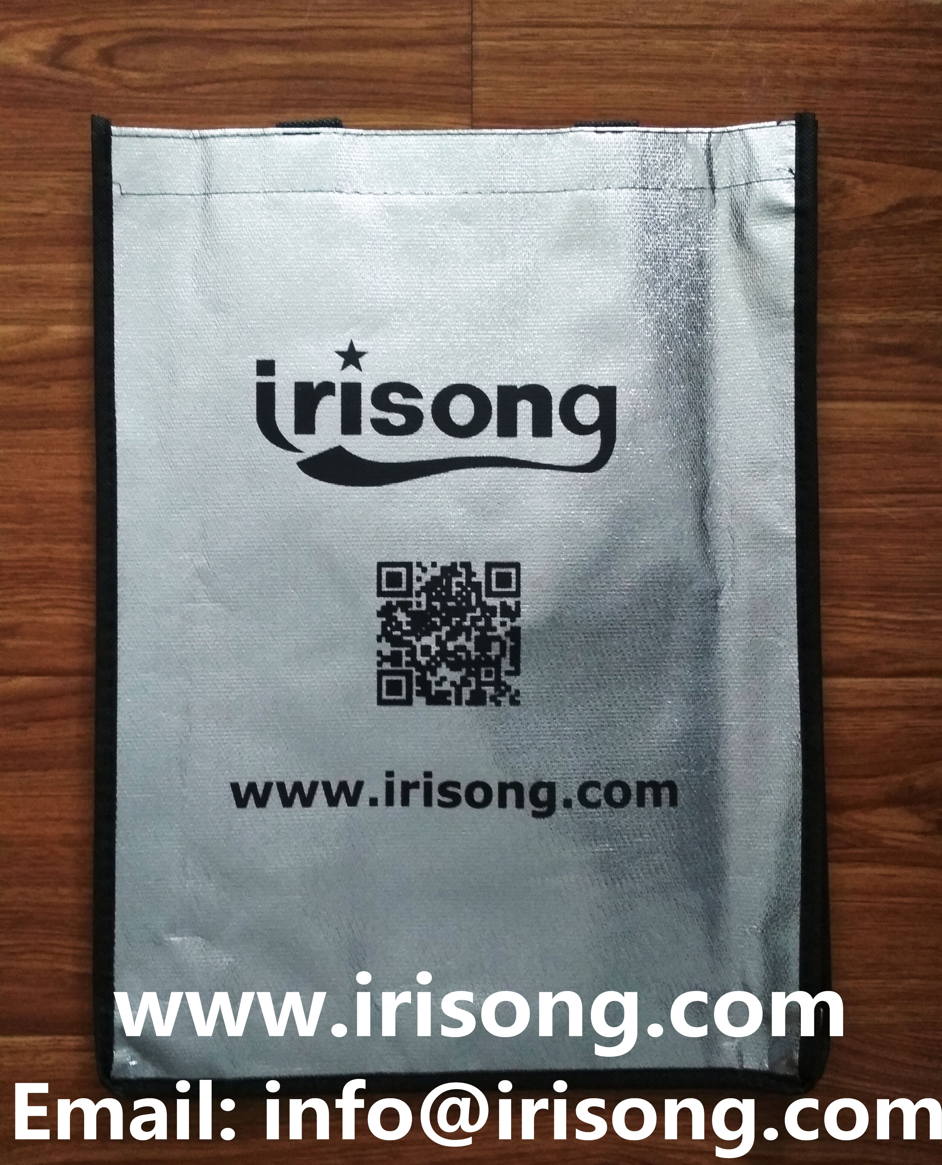 Slivery nonwoven shopping bag