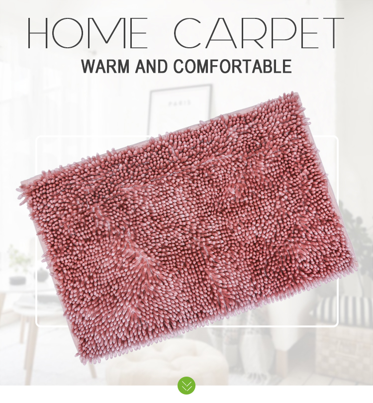Microfiber sparkles Chenille mat