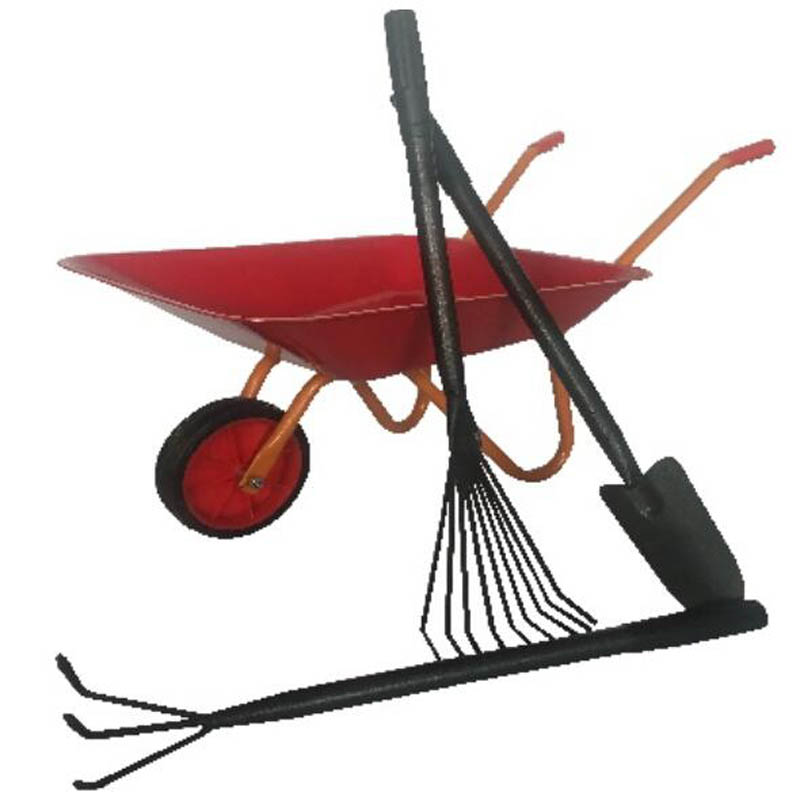 Kids Toy Garden Cart Hand Trolley Wheelbarrow