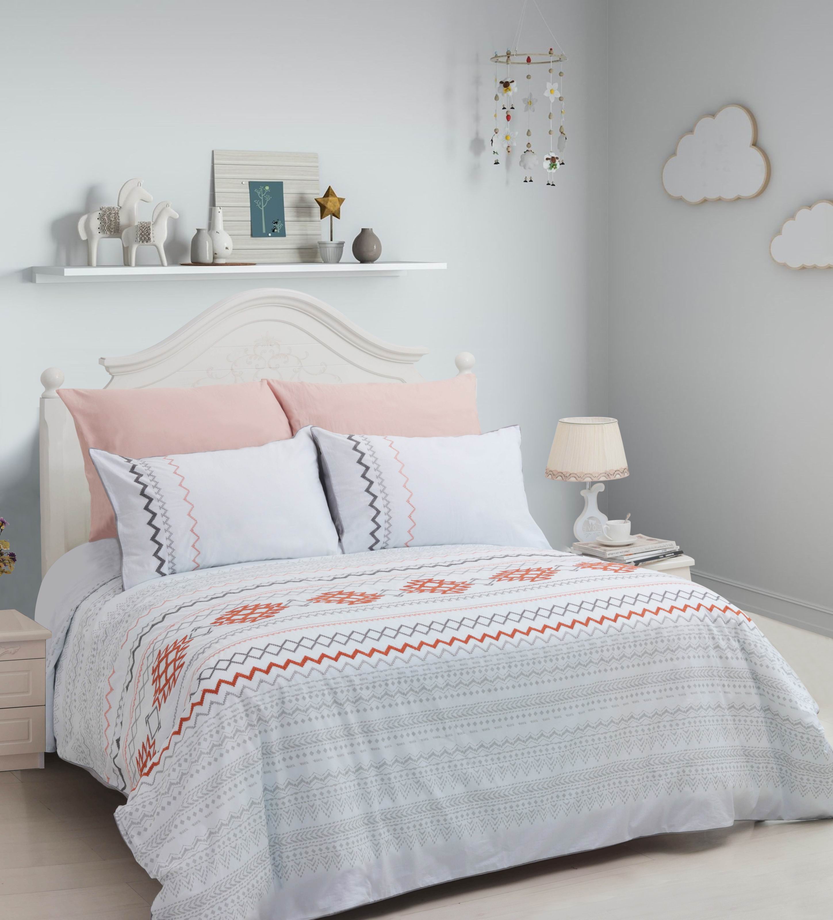 3pc Cotton Printing And Embroidered Duvet Cover Set/Manufacturer