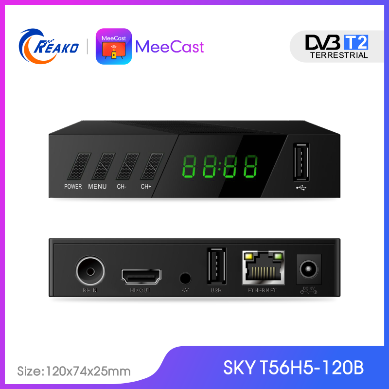 DVB-T2/C T56H5-120B H.265/HEVC SET TOP BOX