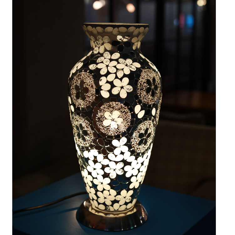 玻璃马赛克花瓶型室内装饰灯