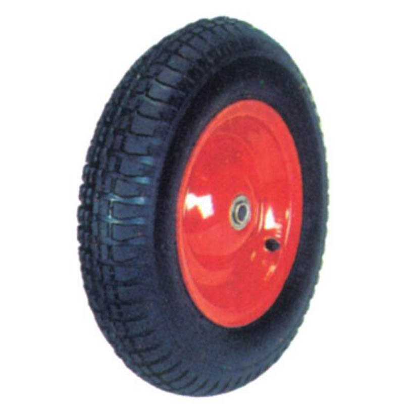 400-8" Rubber Wheelbarrow Air Wheel Steel Rim