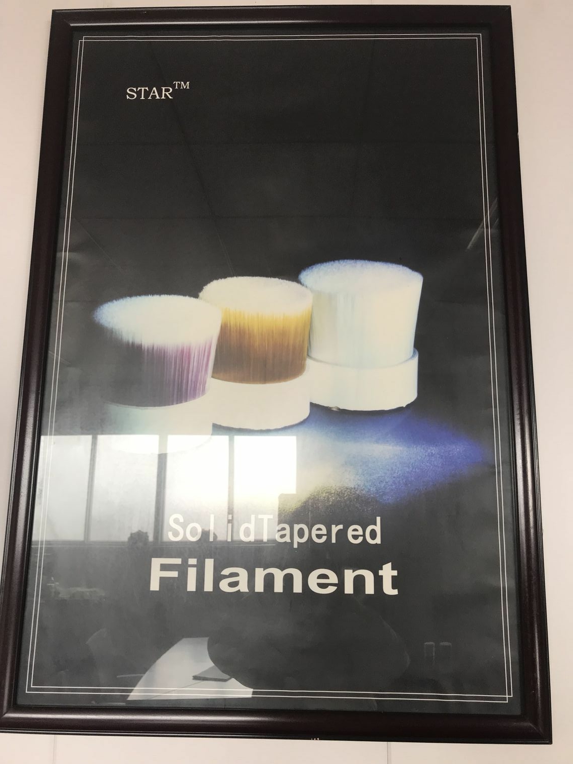 Solid tapered filament