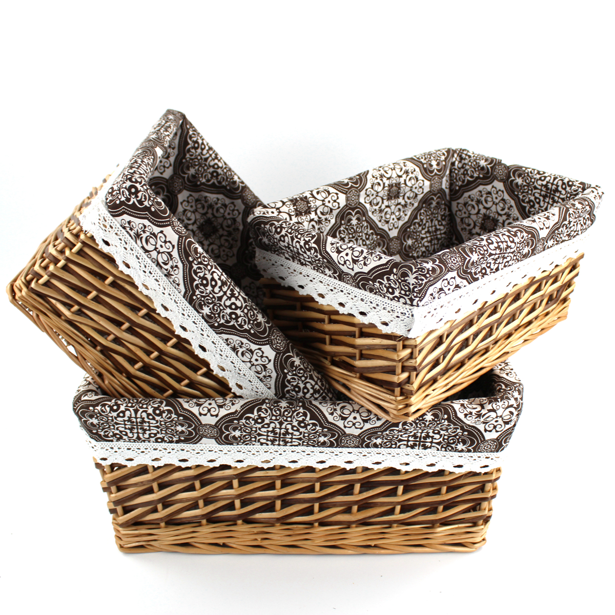 wicker storage basket willow storage basket wicker basket with liner